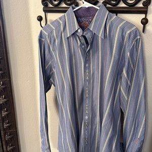 Robert Graham Awesome sharp looks men’s long sleeve Size L shirt